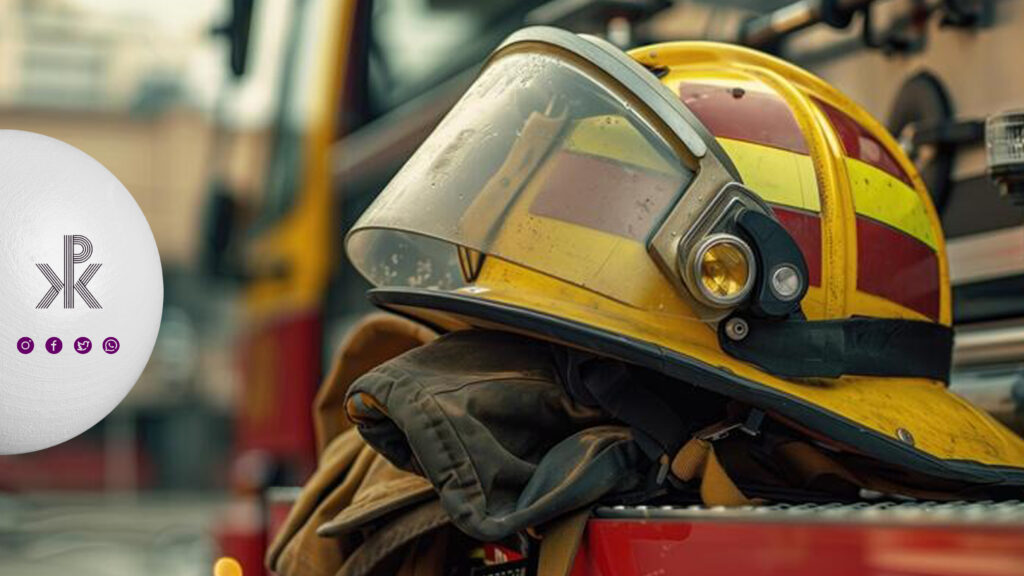 کلاه آتشنشانی ساخته شده از پلیمر ضد ضربه پلی کربنات