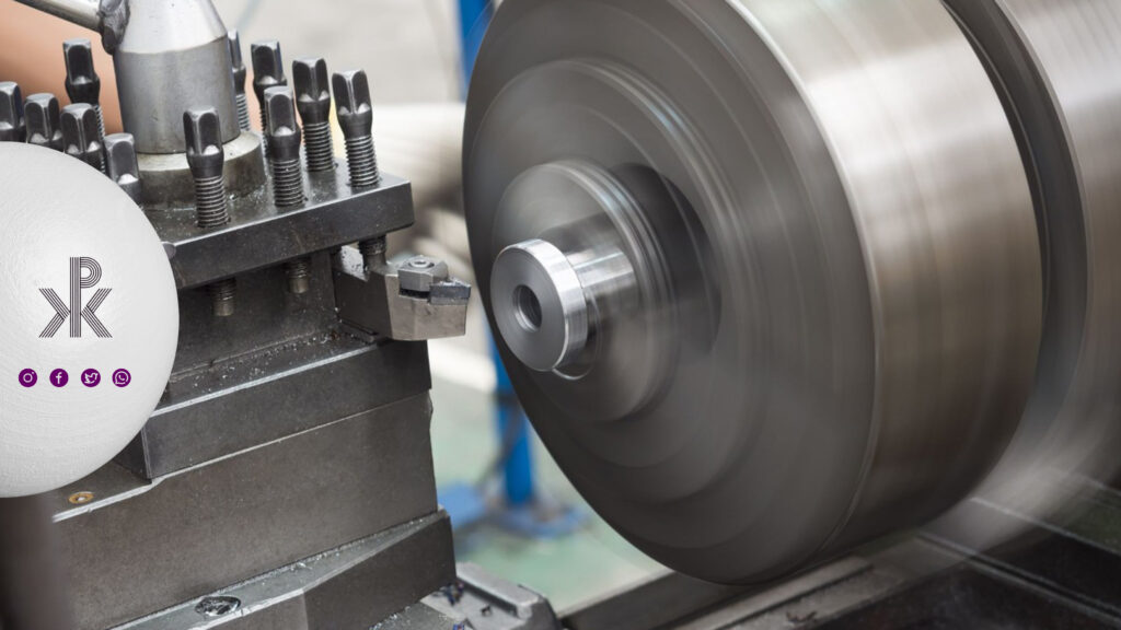 رو تراشی شفت استیل با دستگاه تراش منوال 