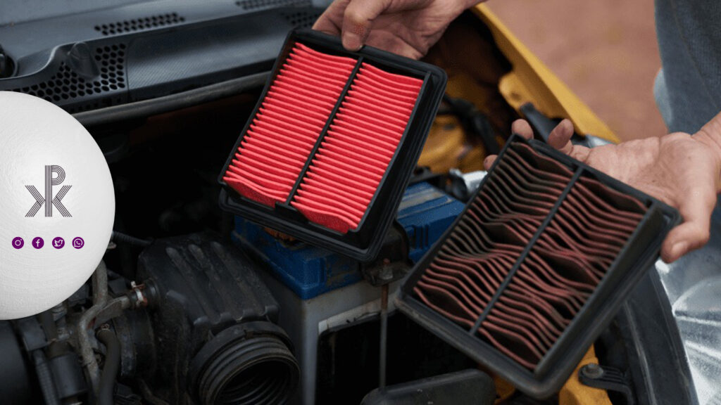 فیلتر هوای کهنه و نو ساخته شده از جنس پلیاورتان PU