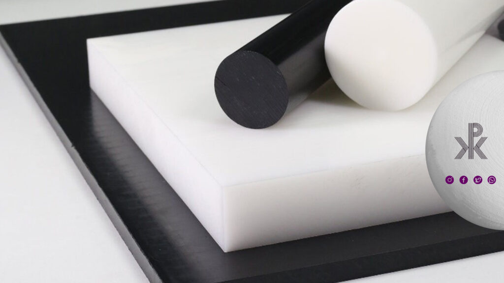 میلگرد و ورق پلی آمید در رنگ های سفید و مشکی