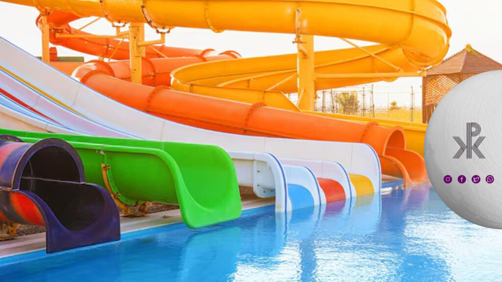 سرسرههای پارک آبی ساخته شده از پلیمرهای ضد آب