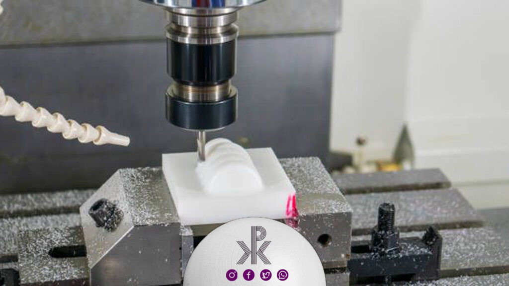 تراش سیلندر آب از ورق پلی اتیلن توسط دستگاه cnc فرز