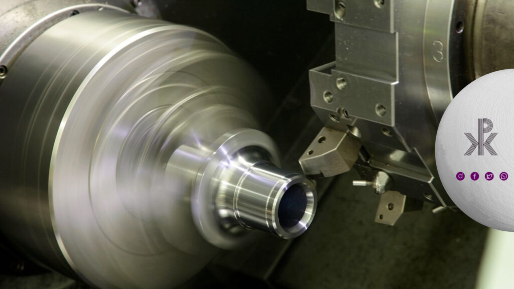 تراشکاری فلنچ استیل با دستگاه CNC دارای تیغچه نو