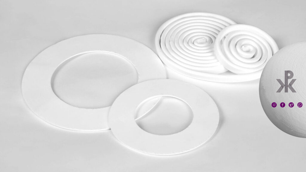 گسکت PTFE مورد استفاده در فلنچ