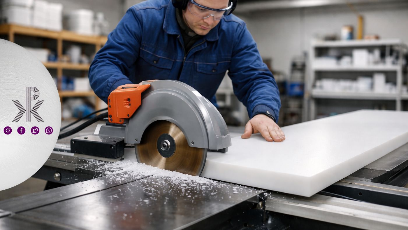 برش تخته کار پلیاتیلن