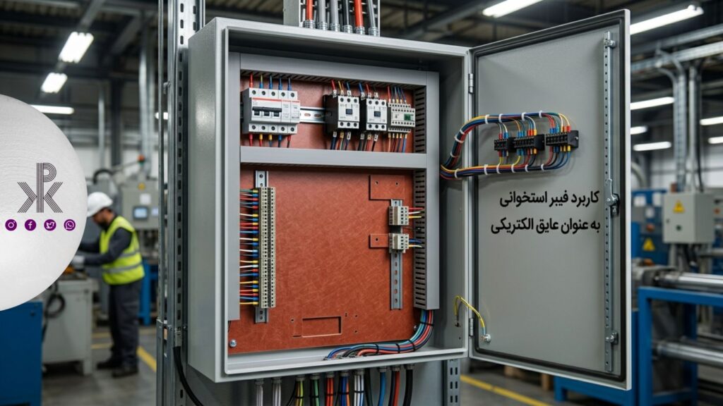 ورق فیبر استخوانی برای عایق الکتریکی در تابلو برق صنعتی