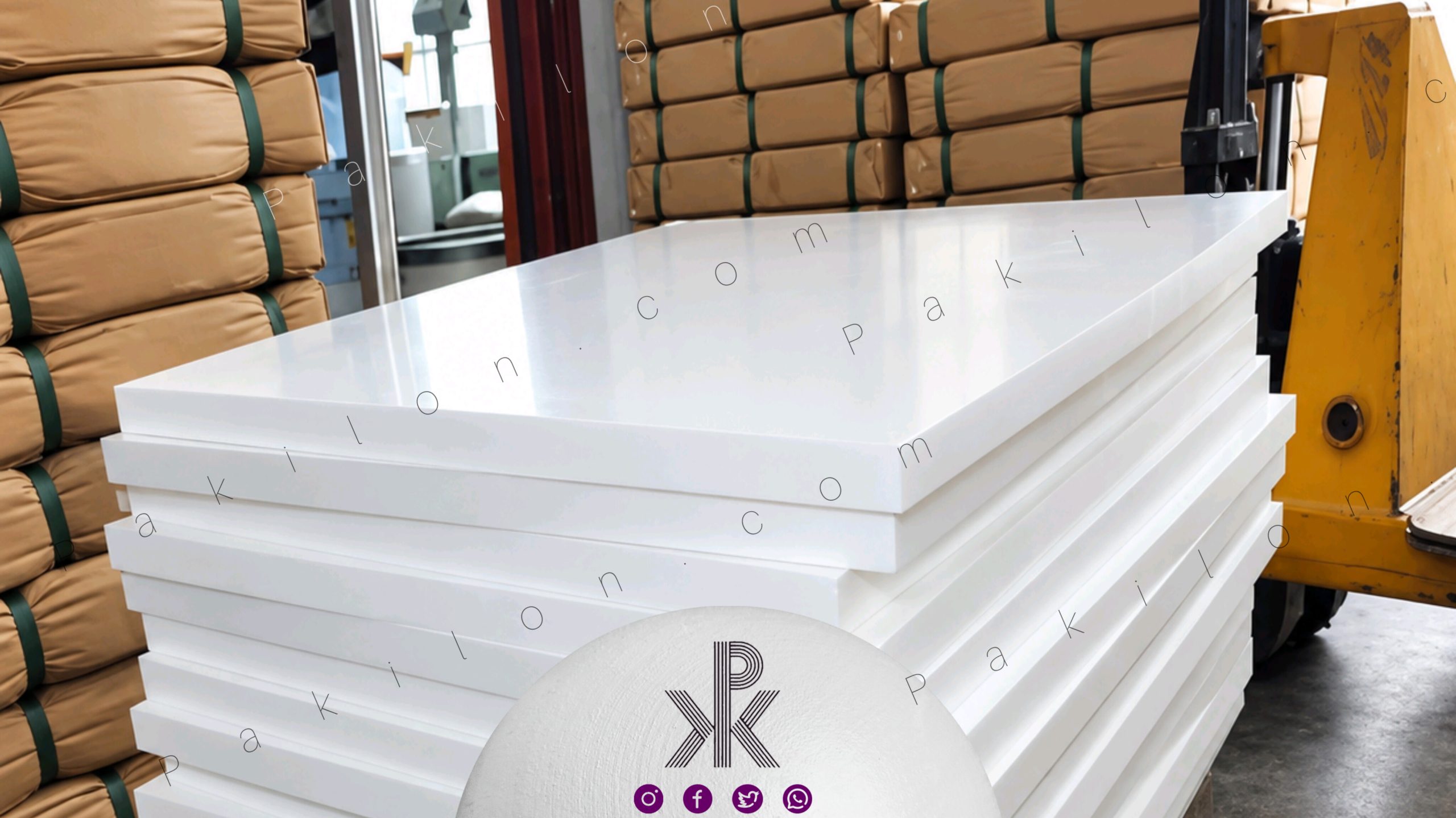 قیمت و خرید ورق تفلون خالص پیتیافای PTFE نسوز صنعتی از پکیلون