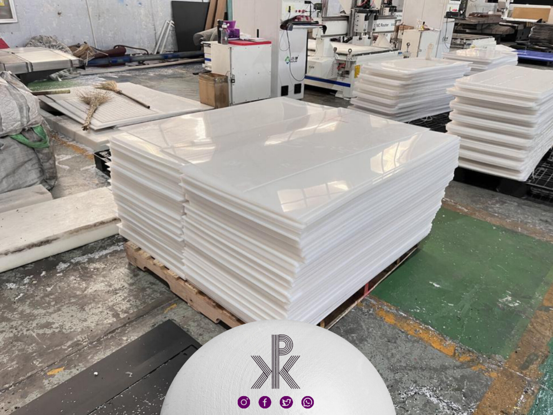ألواح البولي إيثيلين البلاستيكية HDPE